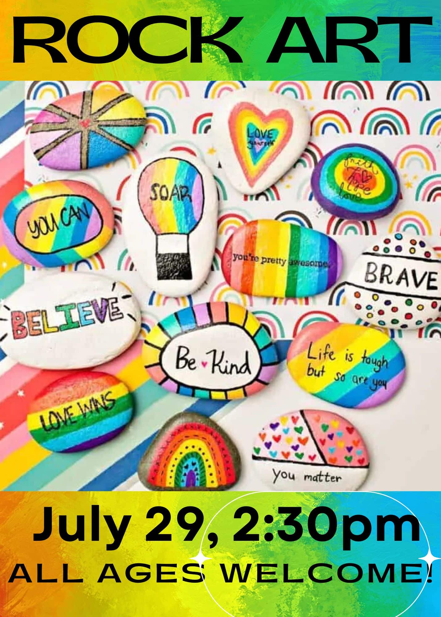 Colorful Paint Pride Month Thank You Card 5 X 8 In 5 X 7 In